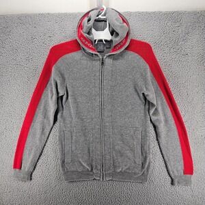Armani Exchange Mens XS Zip Up Hoodie Gray with Red Trim Size XS